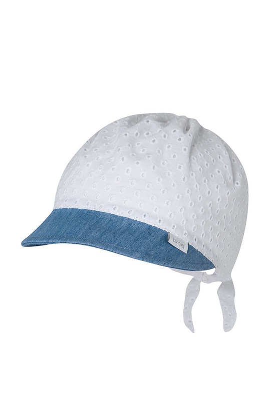Broel Czapka dziecięca Gaja bawełna biały CZAPKA.GAJA