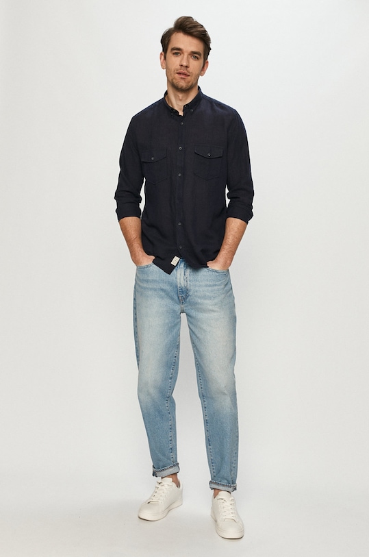 Oblečení Cross Jeans - Košile 35337.001 námořnická modř