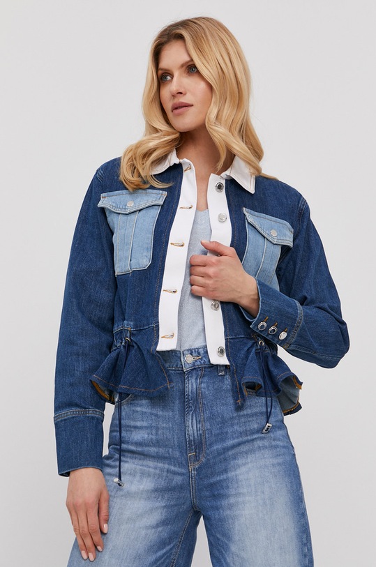 Silvian Heach Kurtka jeansowa PGP21649GB granatowy