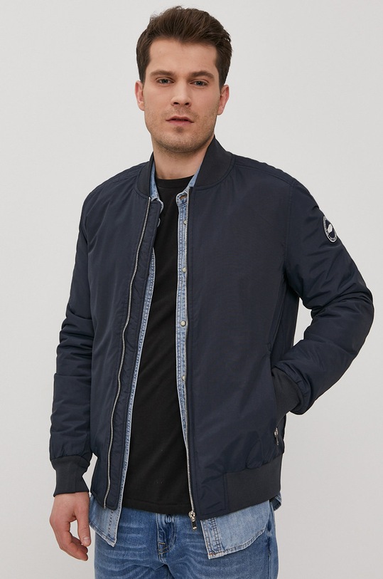 Cross Jeans Kurtka bomber bez kaptura granatowy 40221.001