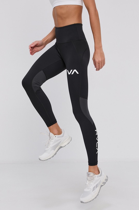 RVCA Legginsy z elastanem czarny U4PTWG.19