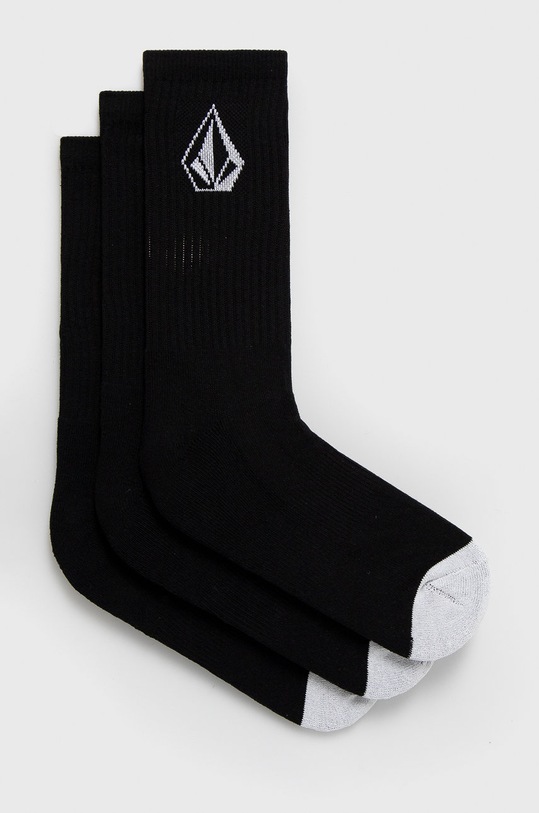 Volcom Skarpetki (3-pack) skarpetki długie czarny D6302004.BLACK
