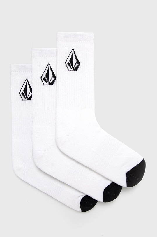 Volcom Skarpetki (3-pack) skarpetki długie biały D6302004.WHITE