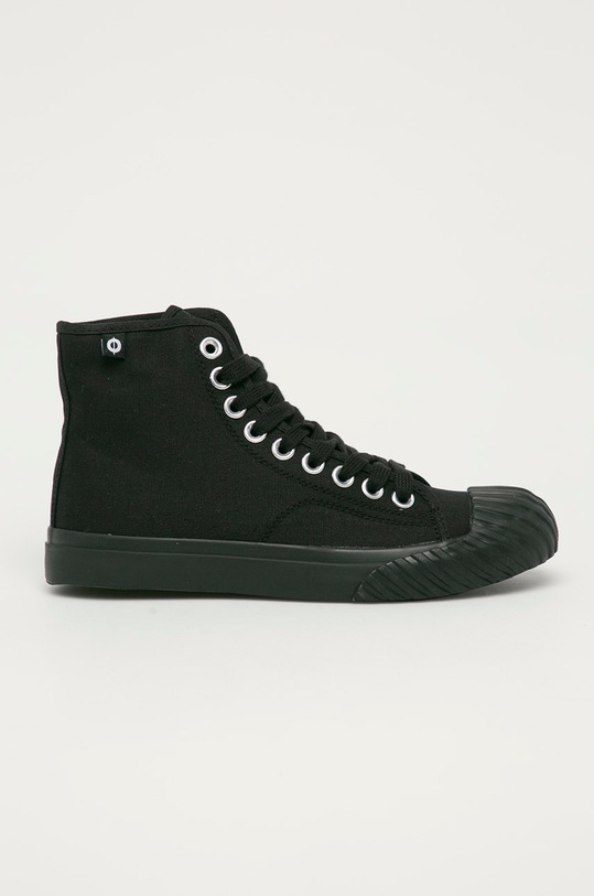 Altercore Trampki SALEM BLACK płaska czarny SALEM.BLACK.CANVAS