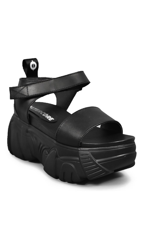 Altercore Sandały DRACONIA VEGAN DRACONIA.VEGAN.BLK czarny ZS21