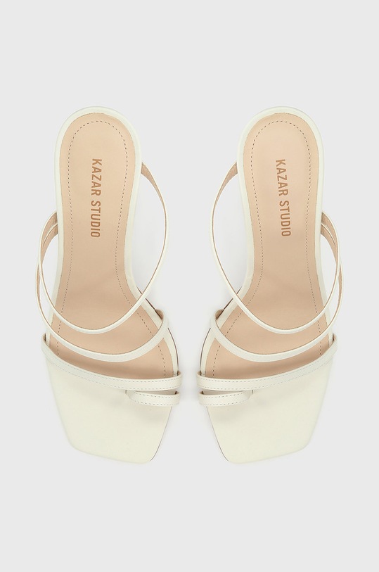 Kazar Studio Klapki skórzane biały 61197.01.B6