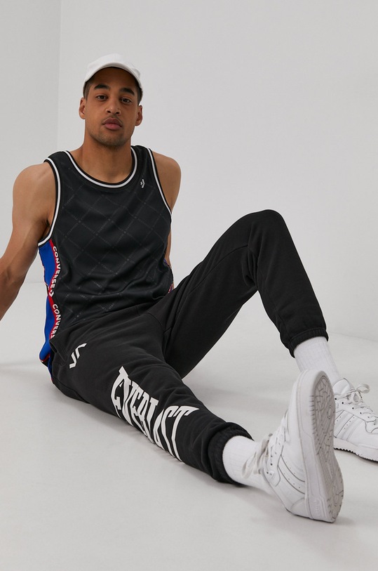 RVCA Spodnie dzianina czarny W4PTMD.19