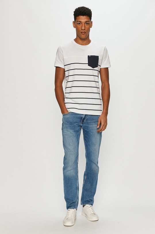 Cross Jeans - Tričko 15552.008 biela ZS21