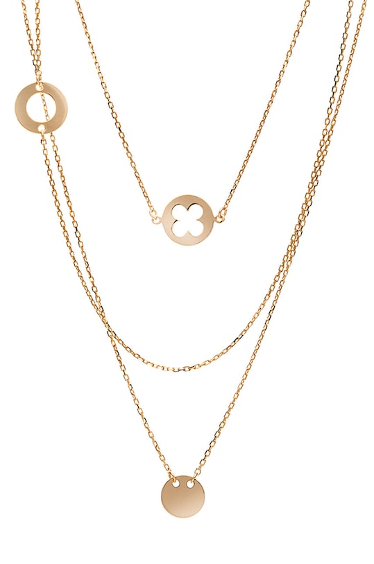 ANIA KRUK - Naszyjnik ze srebra pokrytego złotem Believe pozłacane złoty SGCNS0104Z