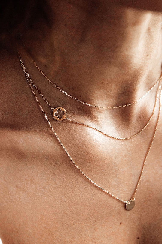 ANIA KRUK - Naszyjnik ze srebra pokrytego złotem Believe SGCNS0104Z złoty ZS22