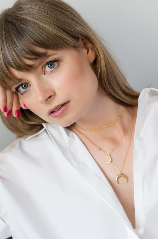 Ania Kruk - Strieborný pozlátený náhrdelník Sky SGCNS1280Z zlatá ZS22