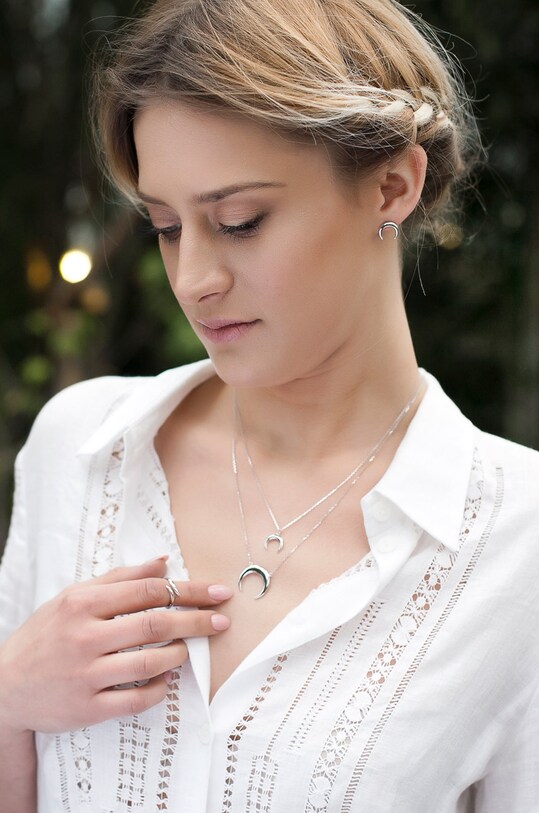 Ania Kruk - Strieborný náhrdelník Sky SGCNS1290 strieborná ZS22