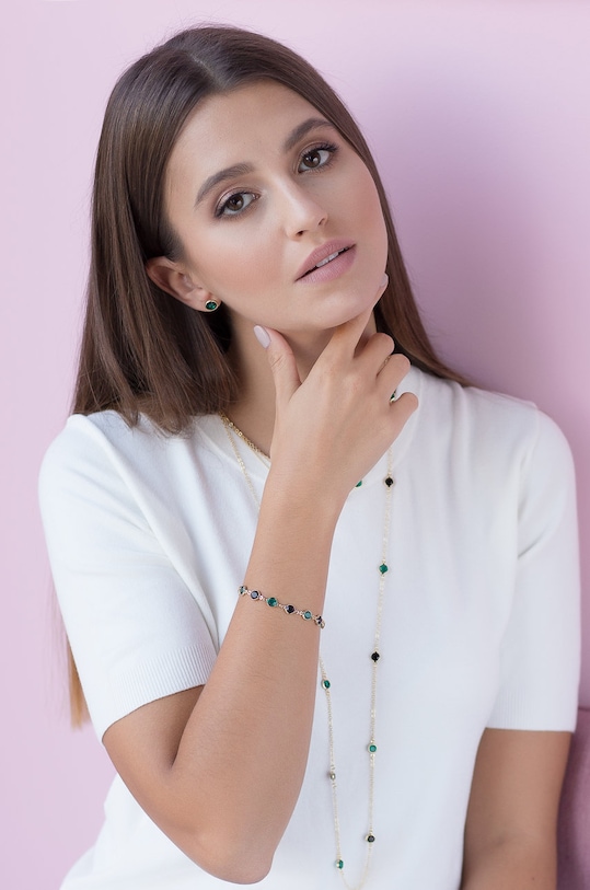 Ania Kruk - Cercei din argint placat cu aur Venus SLTKS1500Z aur ZS22