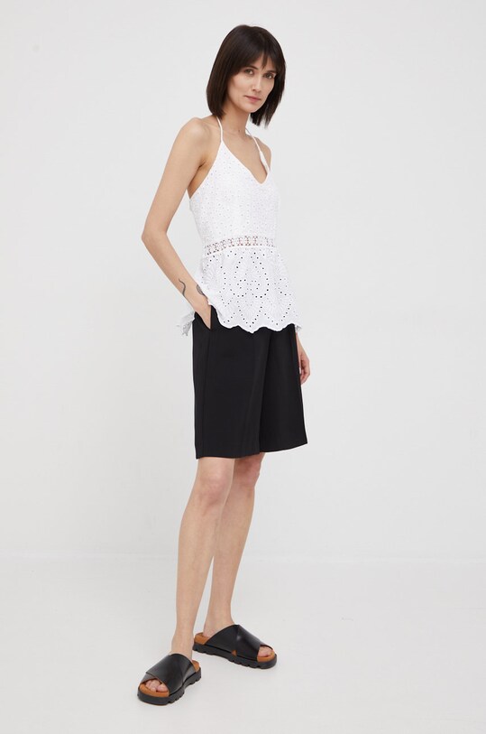 Bombažna bluza XT Studio X222ST2002W40401.278 bela ZS22