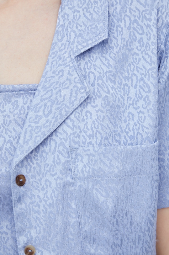 Πουκάμισο RVCA C3SHRE.GREYPURPLE μπλε