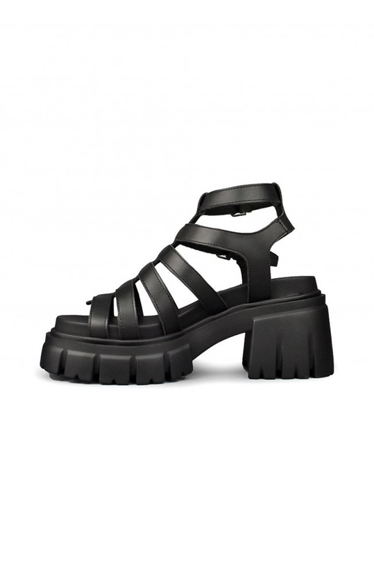 Încălțăminte Altercore sandale de piele CLEO.VEGAN.BLACK negru