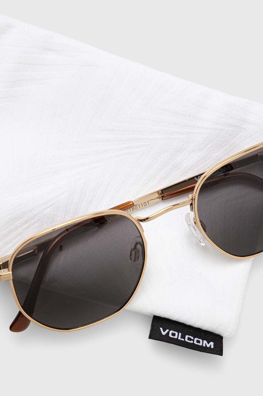 Akcesoria Volcom okulary przeciwsłoneczne VE01801101.Gloss.Gold brązowy