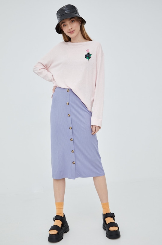 RVCA spódnica C3SKRA.GREYPURPLE fioletowy ZS22