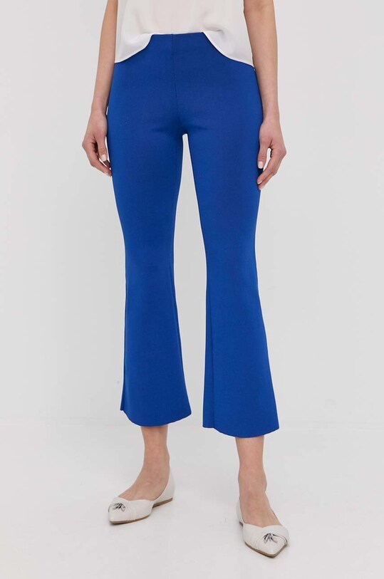 Liviana Conti pantaloni tricotaj albastru L2SA27