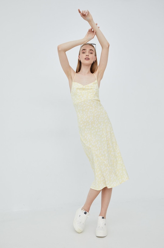 Šaty RVCA C3DRRC.VANILLA žlutá ZS22