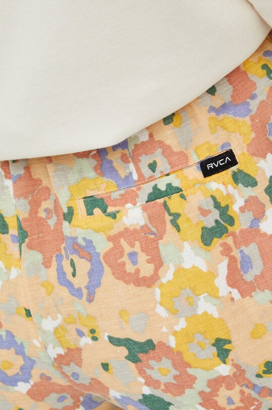 RVCA szorty lniane multicolor C3WKRF.MULTI
