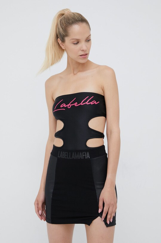 LaBellaMafia body z elastanem czarny 24400