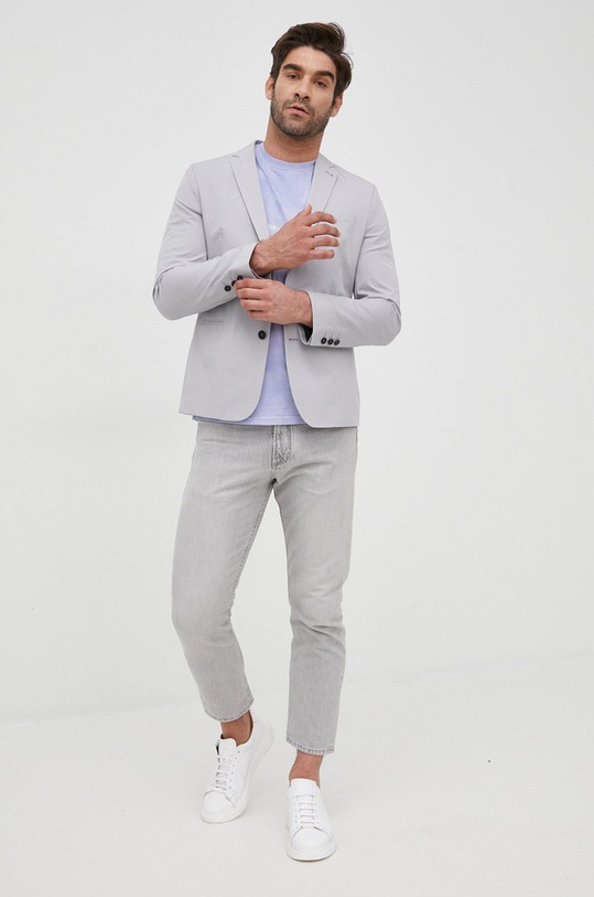 Bavlněné tričko Manuel Ritz 3232M557T.223333 fialová ZS22