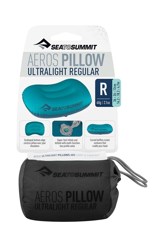 Подушка Sea To Summit Aeros Ultralight Regular сірий APILUL.RG