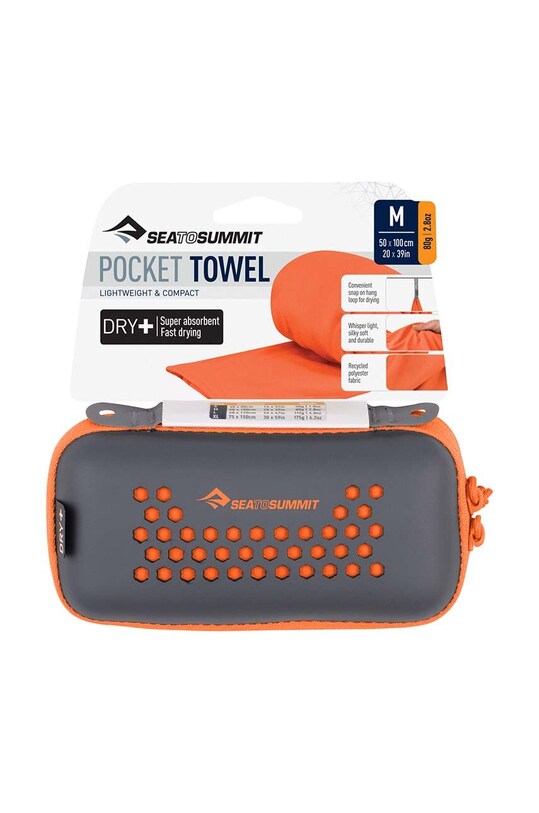 Doplnky Uterák Sea To Summit Pocket Towel 50 x 100 cm APOCT.M oranžová