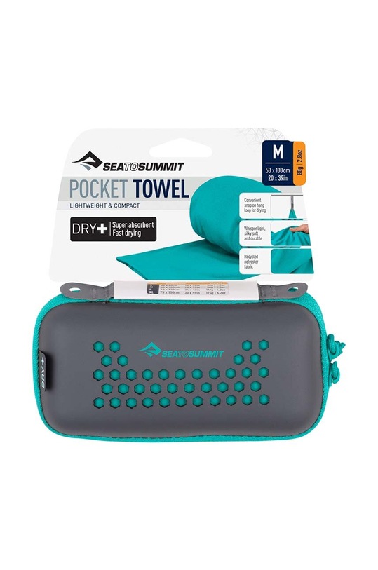 Doplňky Ručník Sea To Summit Pocket Towel 50 x 100 cm APOCT.M tyrkysová