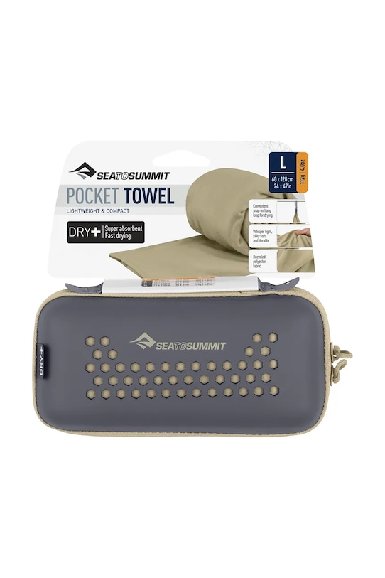 Doplňky Ručník Sea To Summit Pocket Towel 50 x 100 cm APOCT.M hnědá