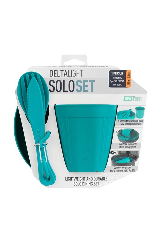 Sea To Summit edénykészlet DeltaLight Solo Set ADLTSET1.1 türkiz