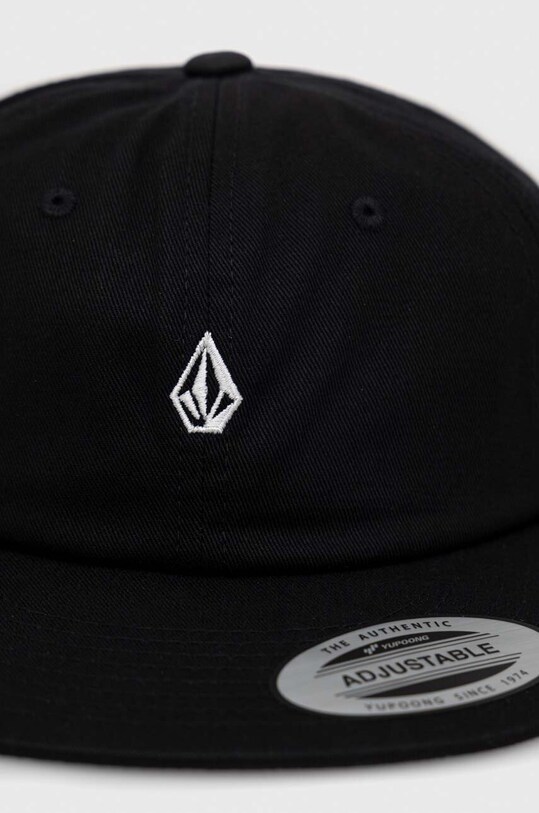 Volcom șapcă de baseball din bumbac D5512318.BLK negru SS24