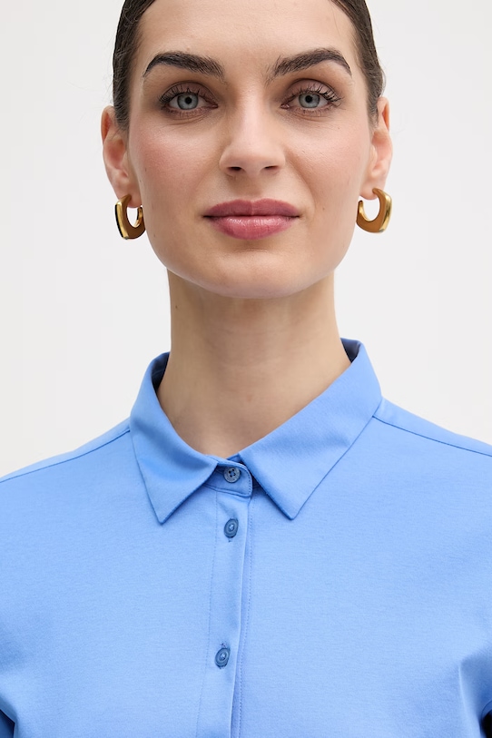 Βαμβακερό πουκάμισο Mos Mosh μπλε 131660