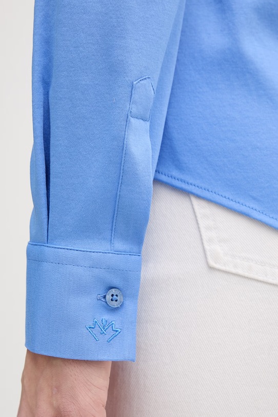 Βαμβακερό πουκάμισο Mos Mosh 131660 μπλε