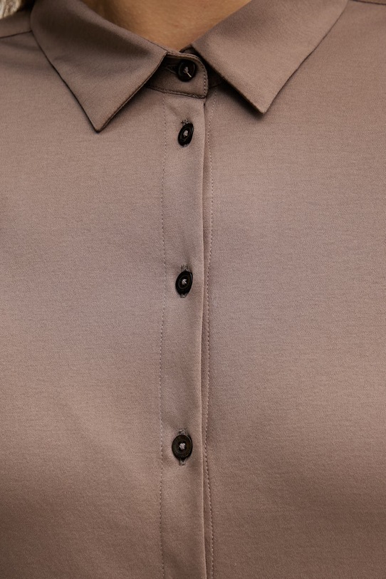 Mos Mosh koszula bawełniana 131660 brązowy