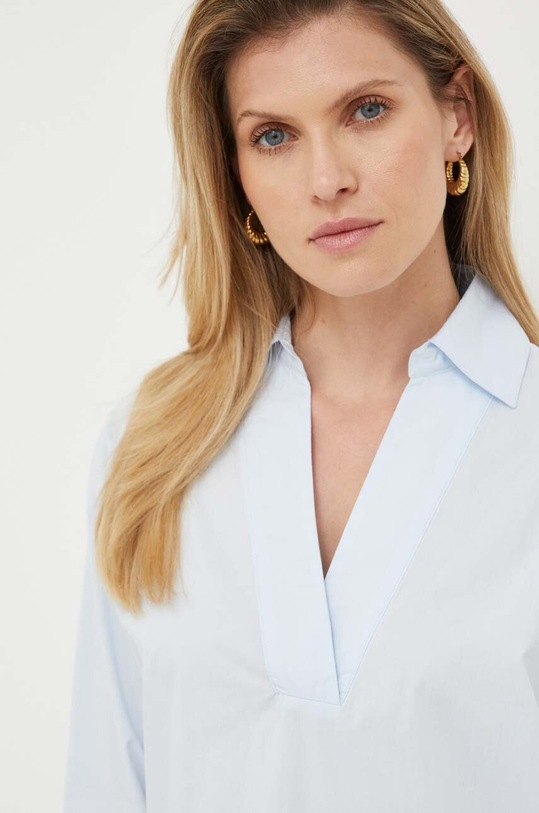 Pamučna košulja Silvian Heach plava GPP23346CA