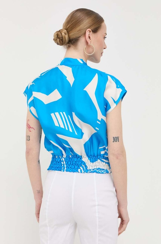 Odzież Beatrice B koszula jedwabna 23FE4007MACRO niebieski