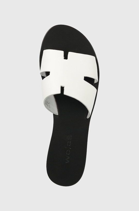 Kožené pantofle Wojas bílá 7400850