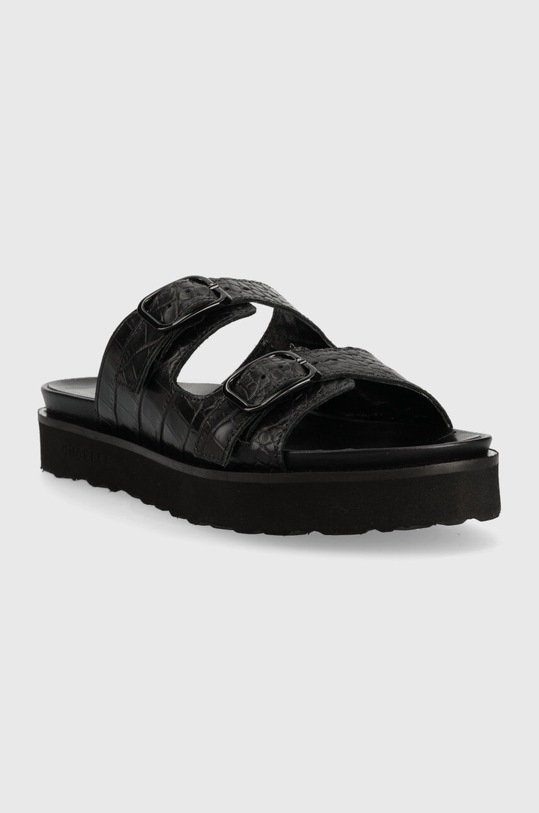 Kožené pantofle Charles Footwear Luisa Luisa.Sandal černá ZS23