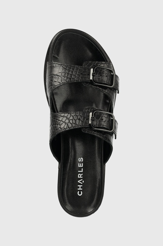Kožené pantofle Charles Footwear Luisa černá Luisa.Sandal