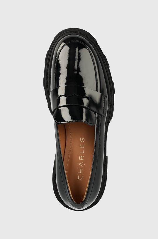 Δερμάτινα μοκασίνια Charles Footwear Mey μαύρο Mey.Loafer.Basic