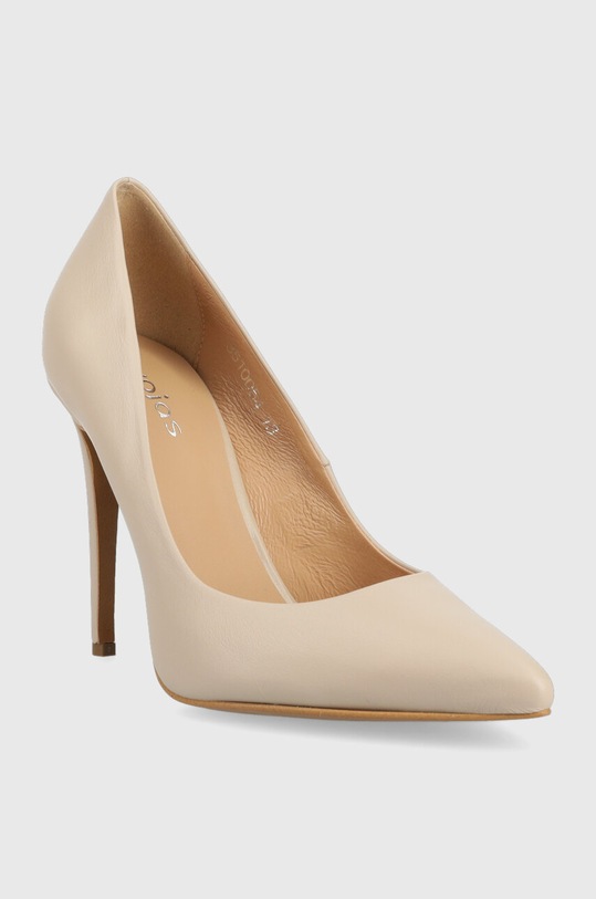 Шкіряні туфлі Wojas 3510054 бежевий ZS23