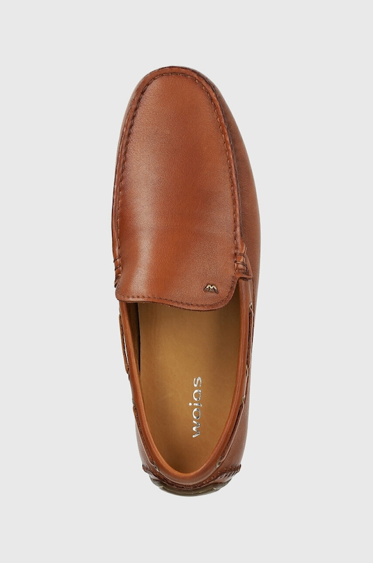 Kožené mokasíny Wojas hnědá 1004752
