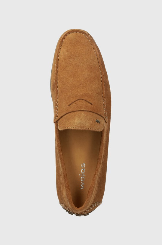 Замшевые мокасины Wojas коричневый 1011664