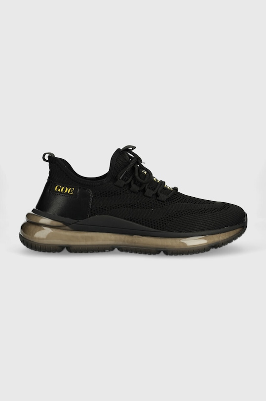 GOE sneakersy imitacja skóry licowej czarny LL1N4024