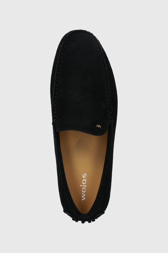 Wojas mokasyny zamszowe czarny 1014561