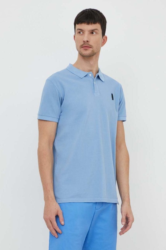 Bomboogie polo bawełniane niebieski TM8000TPQA