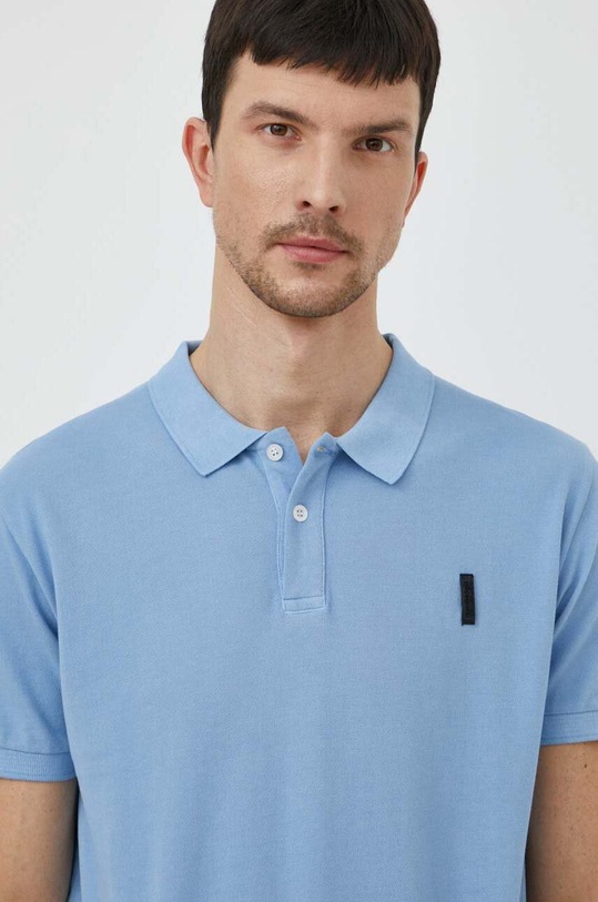 Bomboogie polo bawełniane niebieski TM8000TPQA