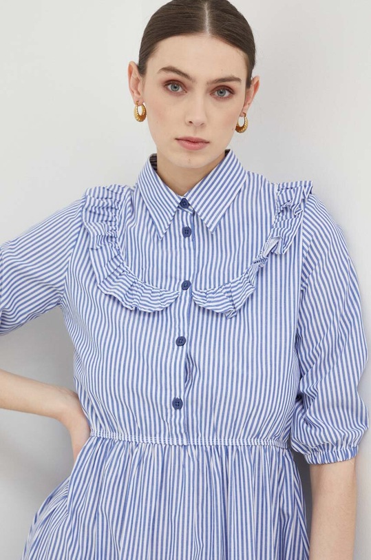 Silvian Heach rochie din bumbac alb GPP23152VE